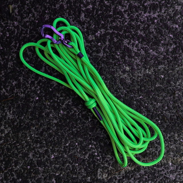 Purple & Fluro Green Long Line - 5m