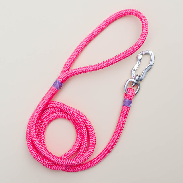 Pink Lilac Rope Dog Leash