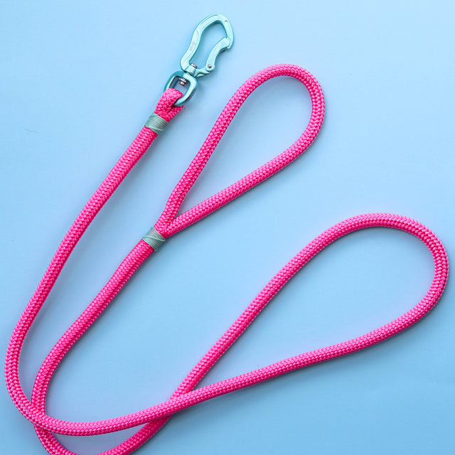 Teal & Pink Rope Leash